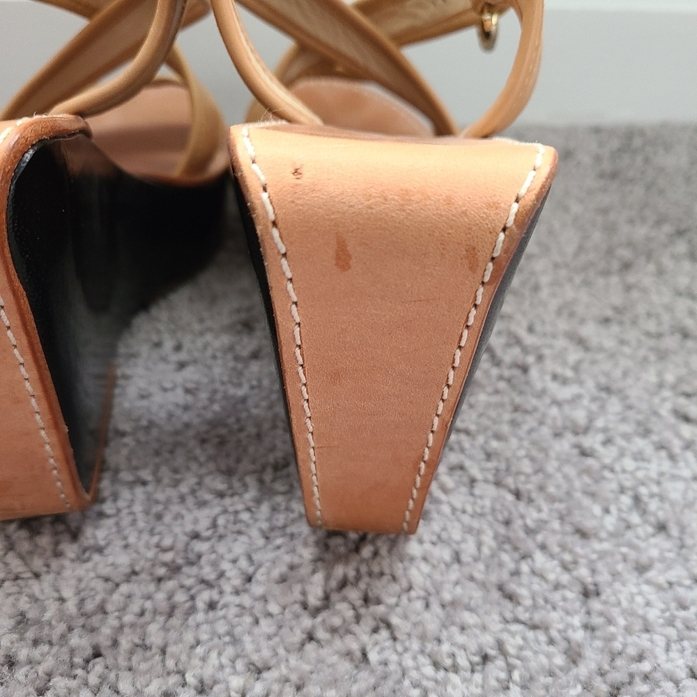 Diane Von Furstenberg Wooden Wedge - Picture 8 of 12